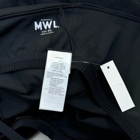 Madewell Flex 2.0 Fitness Dress Womens XL True Black Biker Short - Picture 3 of 13